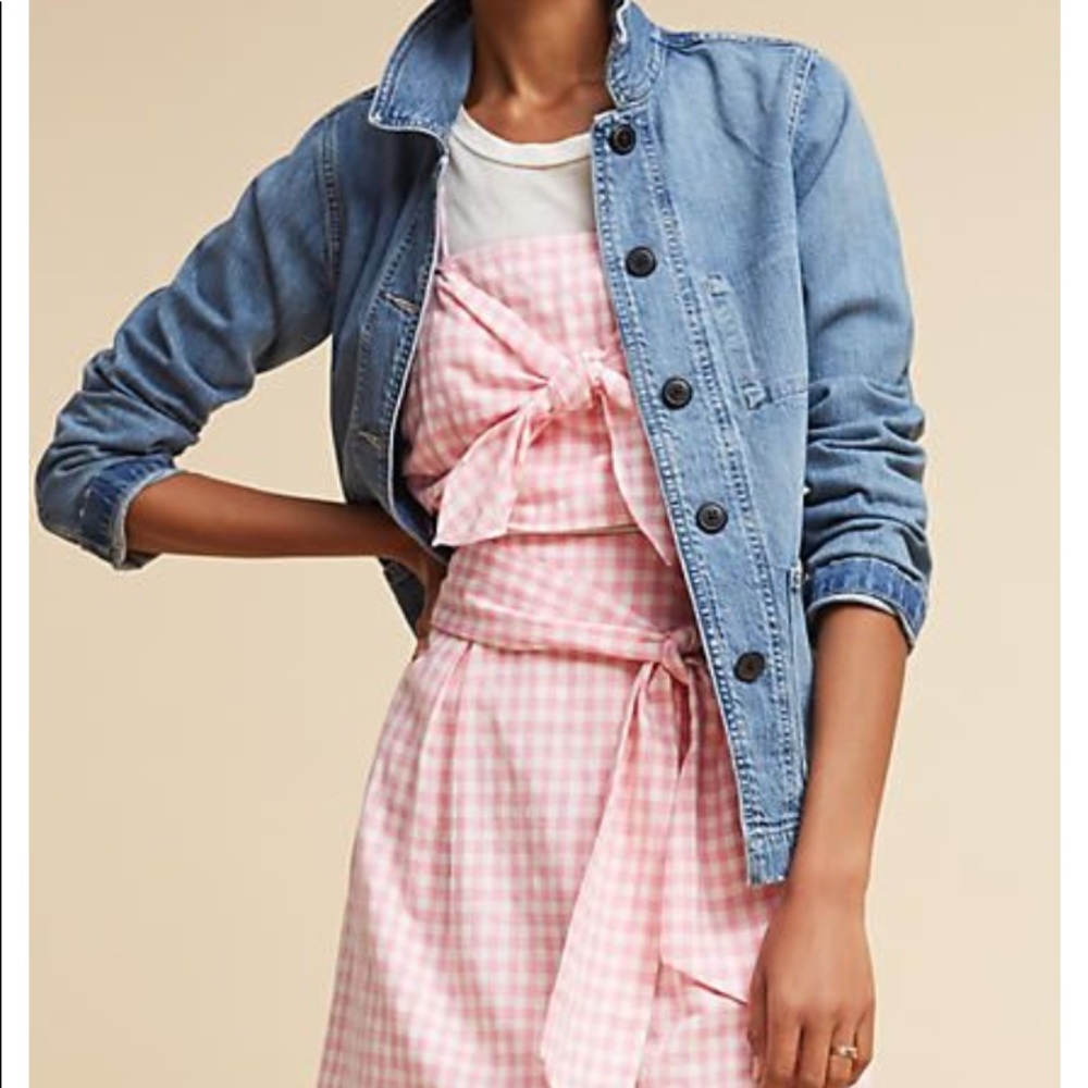 NWT JOA NORDSTROM GINGHAM HALTER TOP